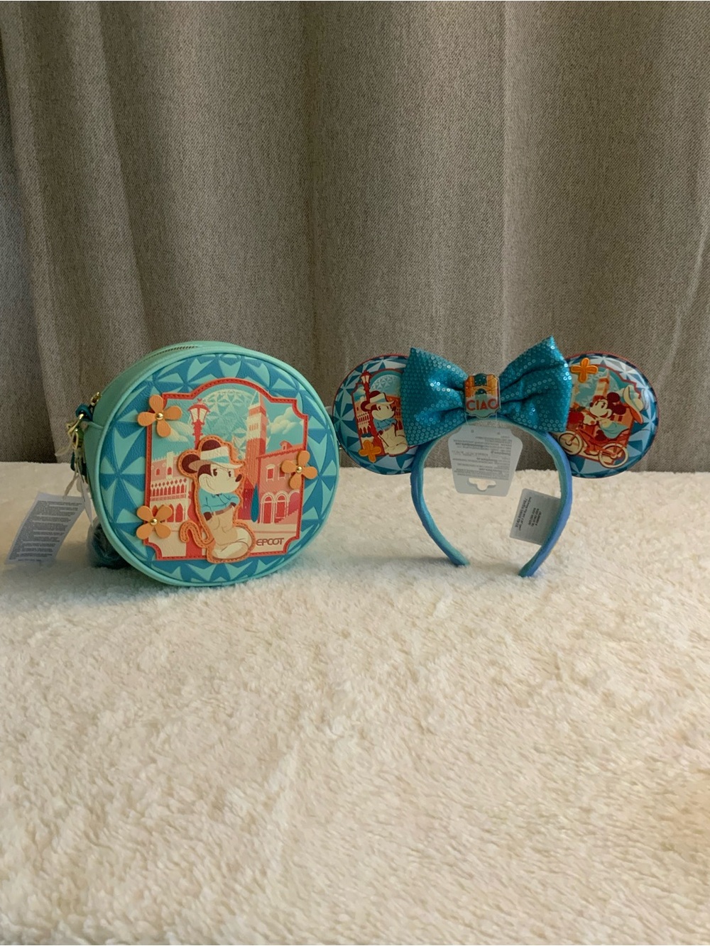 Disney Epcot loungefly Italy and Disney ears world showcase 2026